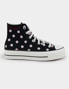 CONVERSE Chuck Taylor All Star Lift Womens Platform Polka Dot Shoes
