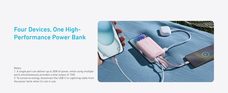 Anker Zolo Power Bank, 20,000mAh and 10,000mAh 30W Max Fast Charging with Built-In USB-C and MFi-Certified Lightning Cables, For iPhone 15 Series, MacBook, and More Anker Zolo Power Bank, 20,000mAh and 10,000mAh 30W Max Fast Charging with Built-In USB-C and MFi-Certified Lightning Cables, For iPhone 15 Series, MacBook, and More