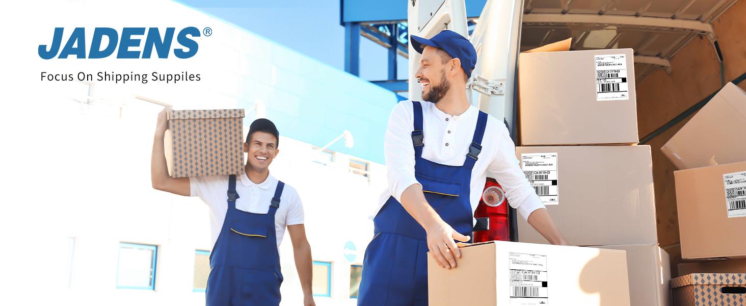 JADENS 4x6 Thermal Printing Labels 6000pcs/12 Stack (500 Pcs per Stack) - Labels for Thermal printer Waterproof, BPA/BPS Free, Most Thermal Printer, Perforated, Commercial Grade