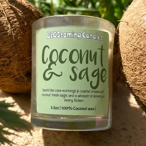 MINI COCONUT & SAGE CANDLE MINI COCONUT & SAGE CANDLE