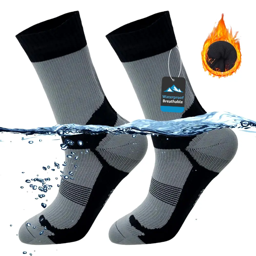 Isunie Unisex Waterproof Outdoor All Season Socks, 3-Layer Breathable Warm Sports Socks for Men-Women, Ideal for Winter Sports, Father's Day Gifting, Outdoor Socks