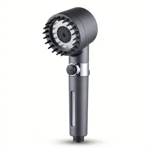 PURFLOW Filtered Shower Head — 15-Stage Ion Filtration, 5 Spray Modes