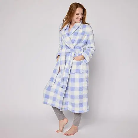 Misty Blue Buffalo Check