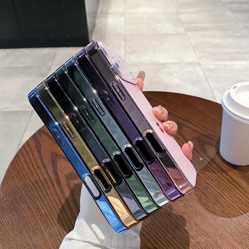 Suitable for iPhone 17/16/15/14/13/12 Pro Max Plus 17Air high-quality mobile phone case, electroplated original color anti-fall protective cover Protection Protector Pink Casing Smartphone iphone 16 pro case Cellphone Shockproof