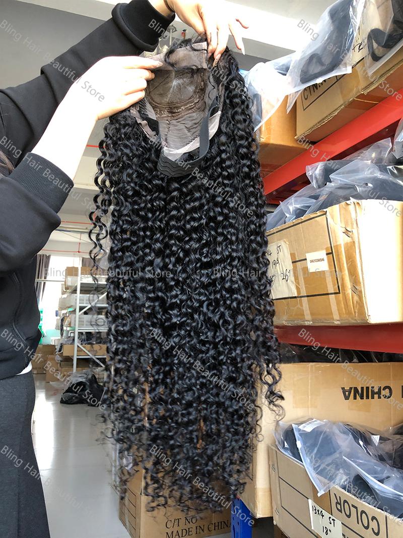 Bling Hair 180 Density 13x6 Deep Wave Hd Transparent Lace Front Human Hair Wigs 36 38 Inch Brazilian 13X4 Lace Frontal Wig For Women Pre Plucked Bling Hair 180 Density 13x6 Deep Wave Hd Transparent Lace Front Human Hair Wigs 36 38 Inch Brazilian 13X4 Lace Frontal Wig For Women Pre Plucked