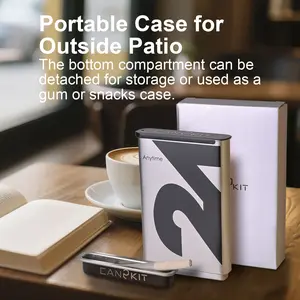 Portable Ashtray with "Roll-up"Carrying Case,Cigarette Ashtray for Outside Patio,Outdoor Ashtray,Small Handmade Metal Portable Travel Ash Tray