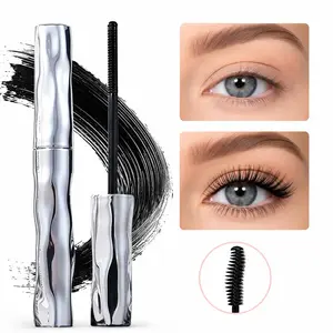 Waterproof Quick-Drying Curling Mascara - Upgraded Iron Rod Mascara with Steel Tube Eyelash Primer, Long-Lasting, Clump-Free, Smudge-Proof, Creates Long, Thick 3D Eyelashes