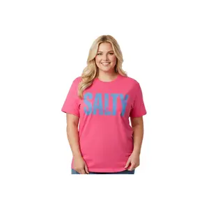 SALTY Neon Pink Graphic T-shirt