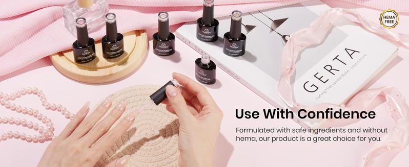 Beetles Hema Free Builder Gel Set for Nails - 6 Color Nude Pink - Nail Thickening & Repair Extension Gel for Women Polish     #cozyvibes #effortlessbeauty   Manicure Cutics