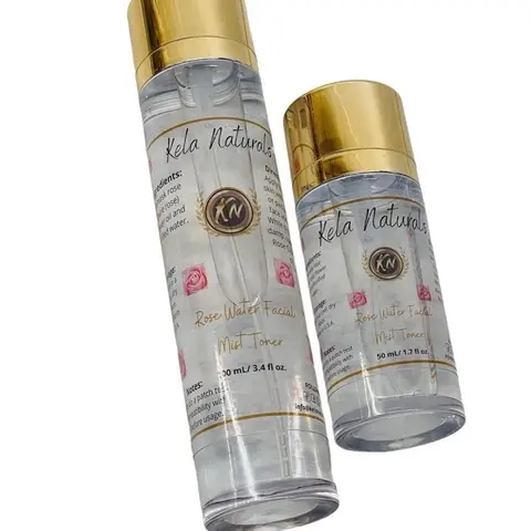 Pure Rose Water Hydrating Facial Mist Toner for All Skin Types and Hair Moisturizing - Acne, Skincare