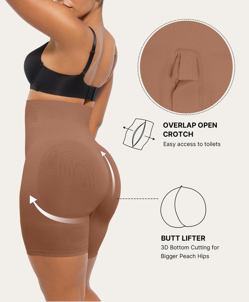 Shapellx Shapewear Sculpting Shorts for Women Seamless High Waisted Body Shaper Thigh Slimming Underwear Live