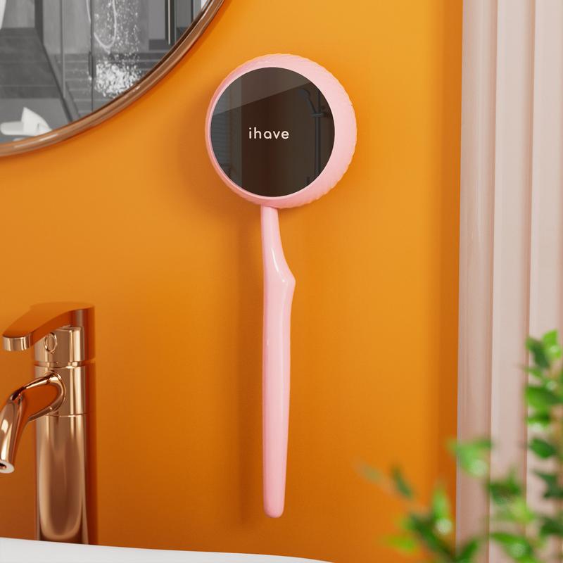 iHave Toothbrush Sanitizer and Holder – UV Disinfection & Heated Drying Combo, Wall-Mounted Toothbrush Organizer with Heat-Dry Function, Travel Toothbrush Holder for Wall, Toothbrush Sanitizer and Holder & Bathroom Organizing Case for RV & Home,Pink - A