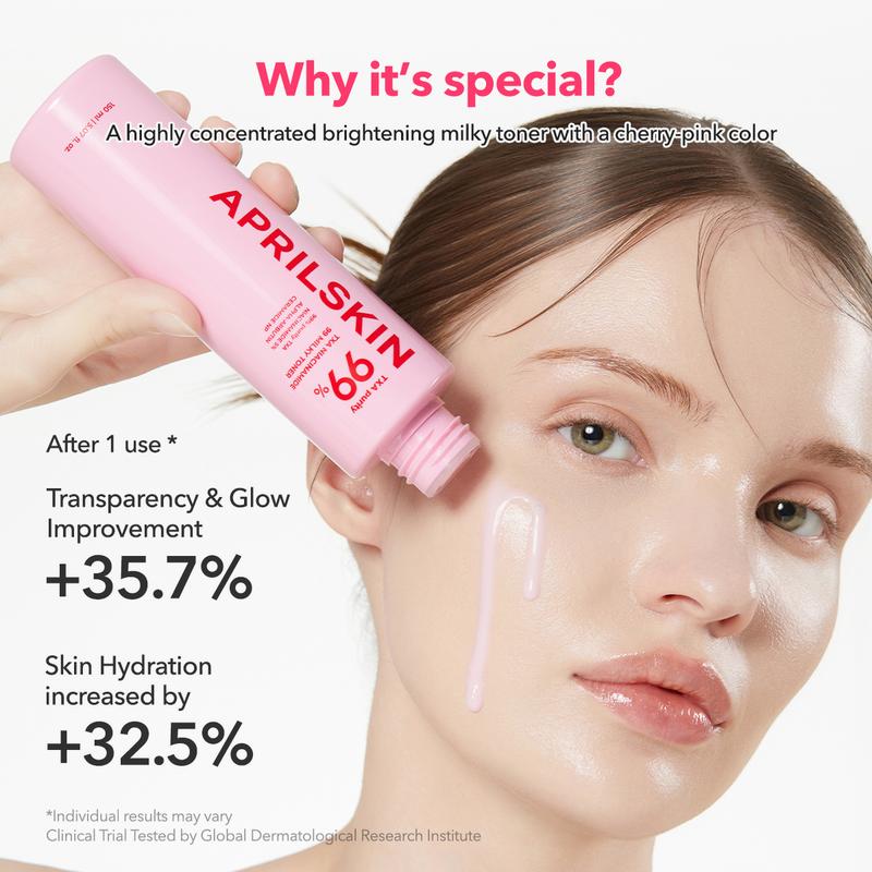 [APRILSKIN official] TXA 99 Niacinamide Creamy Toner | Luminous Creamy Toner | Glowy Glass Skin Pink Korean Skincare Moisture Radiant Comfort Hydrate Moisturize Moisturizer