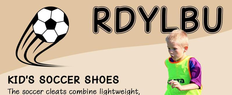 Kids Soccer Cleats Boys Girls Soccer Shoes Firm Ground Football Shoes for Indoor Outdoor Size (Little Kid/Big Kid)