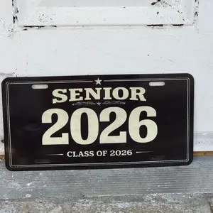 Graduation 2026 License Plate, Senior 2026 Car Decor, Class of 2026 Graduation Gift, Vanity Plate, Grad Gifts for Him