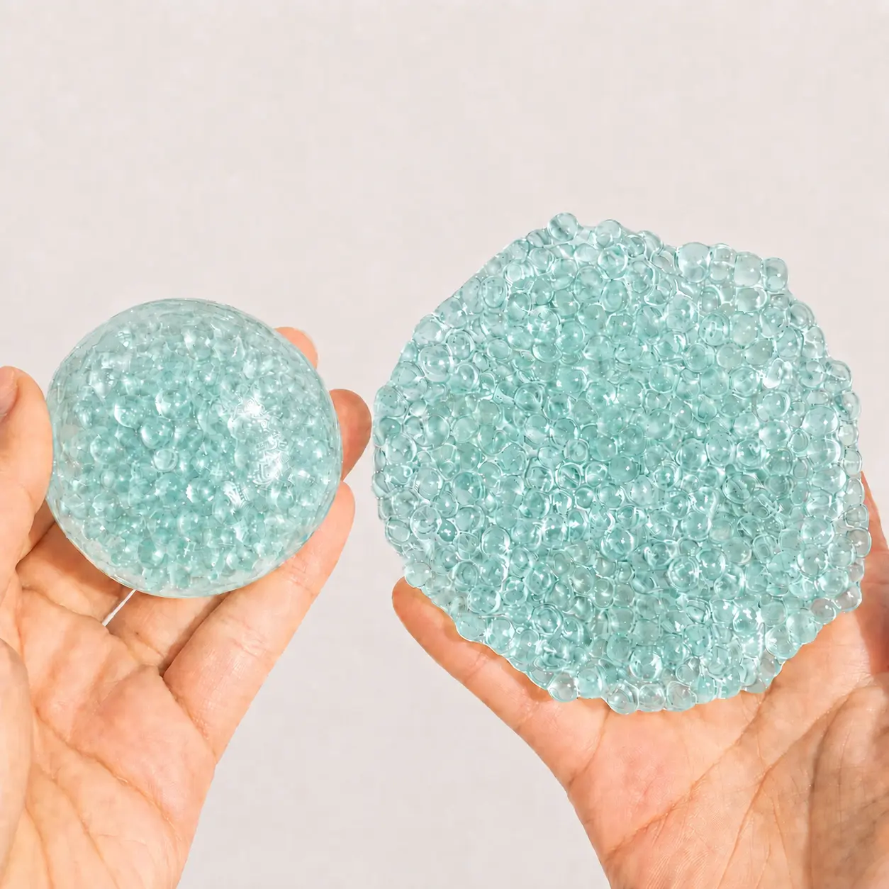 Crunchy Sound Glass Bead Filled Squishy Toy Soft Squeeze Fidget Toy Moldable Funny Sensory Hobby Play Toy Portable Stress