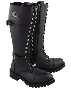 Milwaukee Leather Women's Front Toe Cap Riding Boot Round - Mbl9390