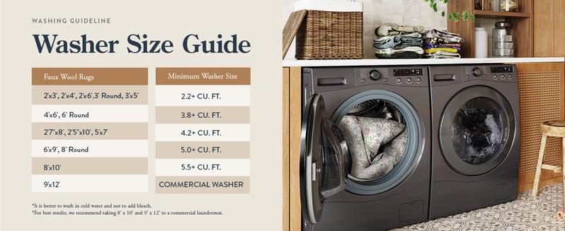 Lahome Boho Floral Area Rug – Washable, Non-Slip, Soft Thin Carpet for Living Room, Bedroom, Nursery and Kids Playroom