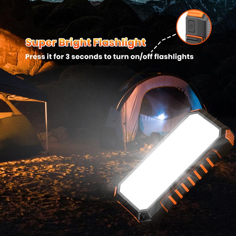 Solar Power Bank Solar Charger 48000mAh 3A Fast Charging Phone Charger External Battery Pack 3 Outputs Solar Portable Charger for Cellphone Tablet