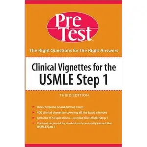 USED-Clinical Vignettes for the USMLE Step 1: PreTest Self-Assessment & Review (Pre-Test Basic Science Series) by McGraw-Hill (Paperback)