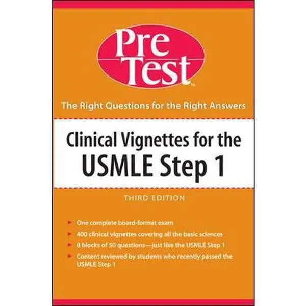 USED-Clinical Vignettes for the USMLE Step 1: PreTest Self-Assessment & Review (Pre-Test Basic Science Series) by McGraw-Hill (Paperback)
