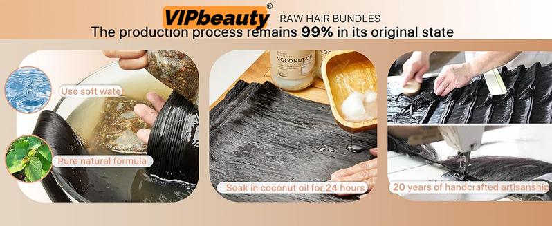 VIPbeauty Body Wave Bundles 10-32 Inch 100% Unprocessed Brazilian Virgin Hair 3 Bundles Human Hair Natural Colour Extensions Quick Weave