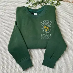 Resident Evil Embroidered Sweatshirt, Umbrella Corporation Hoodie, Leon Kennedy Inspired Shirt, Horror Game Gamer Gift