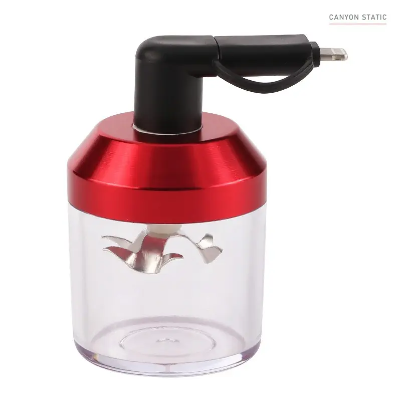 Compact Mini Electric Spice Crusher - 1-Touch On/Off USB-Powered USB-C Compatible Small Form Kitchen Food Processor for Spice Crushing Tasks, One Touch On/Off