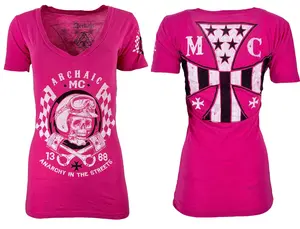 Archaic by Affliction Women's T-shirt Hot Piston