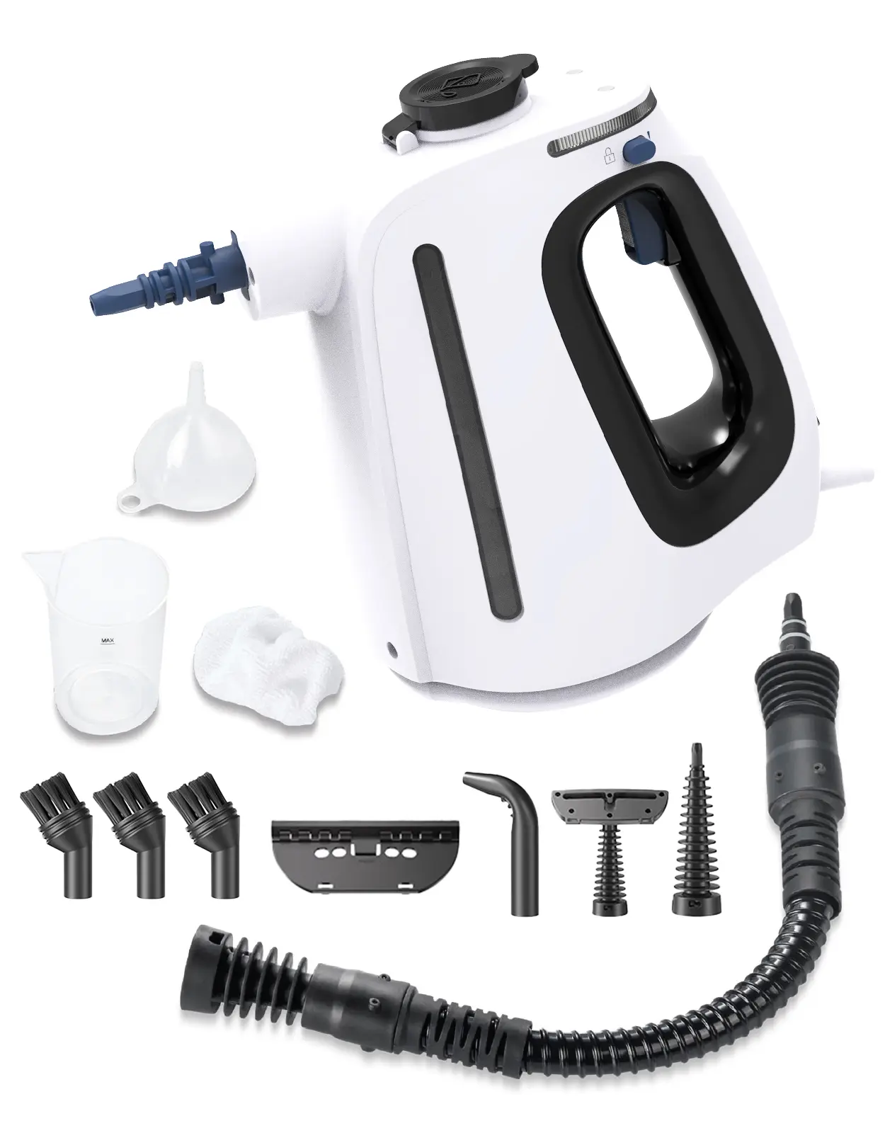 Handheld Steam Cleaner, UPGRADED Pressurized Steamer with 11 Accessories, 15-Second Fast Heating, High-Temperature Cleaning, Large-Capacity for Home Kitchen Use