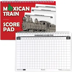 11.3x7.9 in Mexican Train Dominoes Score Pads