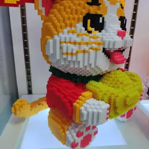 Large Size Wealthy Cat-18 Inches Tall 13200 PCS-Classic Novelty Toys 3D building blocks