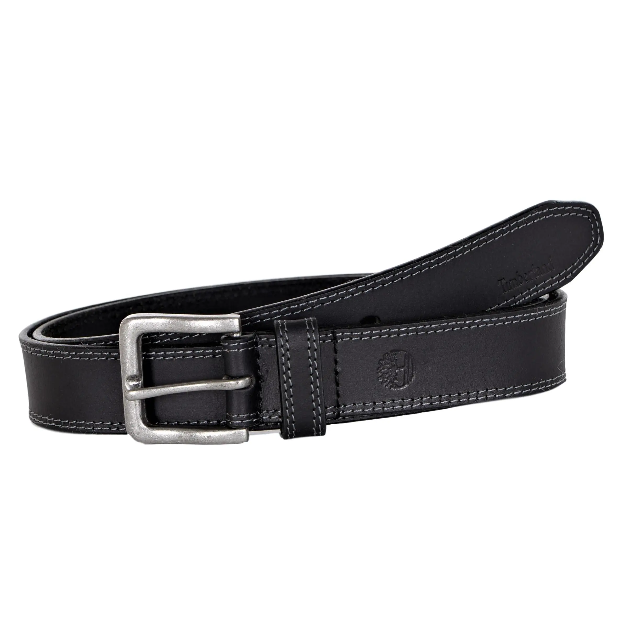 Timberland Men's 1.37 Inches 35 MM Wide Full Grain Leather Classic Jean Belt Black Adjustable Fit Single Prong Buckle for Comfort & Durability