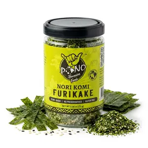 Premium Nori Komi Furikake Rice Seasoning 2.5oz - Gluten-Free, Plant-Based, NON-GMO