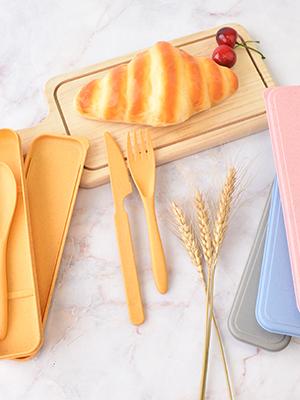 iOPQO Kitchen Gadgets Spoons Reusable Spoon Cutlery Fork Children'S Adult Portable Lunch Box Cutlery Set For Travel Picnic Camping Or Daily Use At School Forks