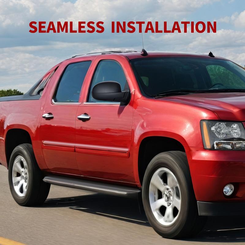 【Springtok】YITAMOTOR Right/Left Passenger Side Mirror Compatible with 08-14 Silverado Sierra 2500 3500, 07-13 Silverado Sierra 1500, Manual Folding Black