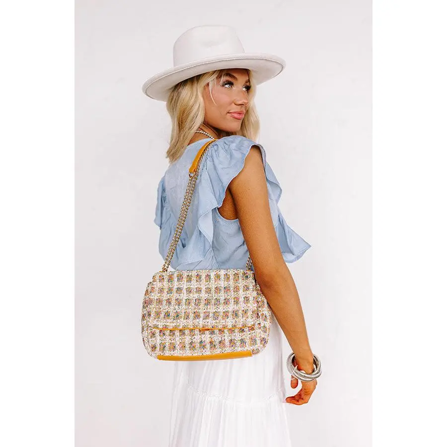 Uptown Chic Tweed Crossbody