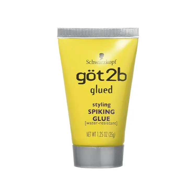 got2b Glued Water-Resistant Spiking Gel with Extra Strong Hold, Fragranced Hair Styling Product for Spikes, Travel Size, 1.25 oz, Iron-Grip Hold, Beauty Products, Incredible Hold