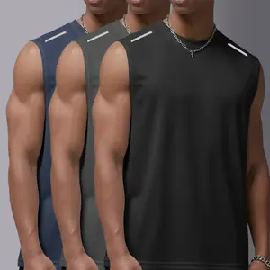 Men's summer loose breathable sleeveless quick-dry tank top. Suitable for outdoor sports