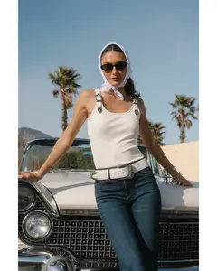 Wylie Rib Knit Buckle Tank