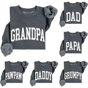 Custom Retro Grandpa Sweatshirt, Fathers Day Gift, Gift for Grandparents, Daddy Dad Boss Papa Dada Papaw Sweatshirt - AG