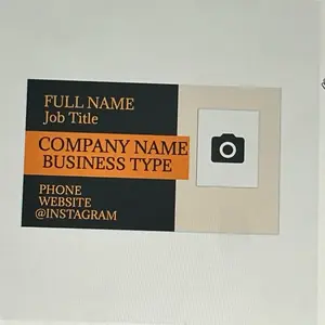 100 - 1,000 Custom Business Cards Full Color Both Sides Gloss front Side Promotional Networking Marketing Agency Glossy Contact Information