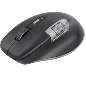 SABLUTE  MAM6 Ergonomic Wireless Mouse with Ultra-Fast Scrolling, Side Scroll, wired+2.4GHz,+Dual Bluetooth, App-Customizable, Rechargeable, Quiet Clicks, 4K DPI MAX, Office Mice for Windows, MacOS -SABLUTE