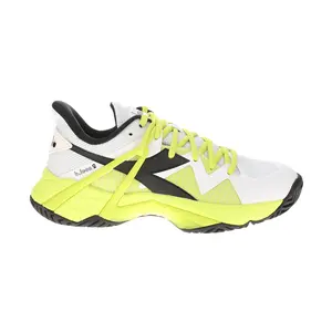 diadora Mens B.Icon 2 All Ground Tennis Sneakers Shoes - White, Yellow