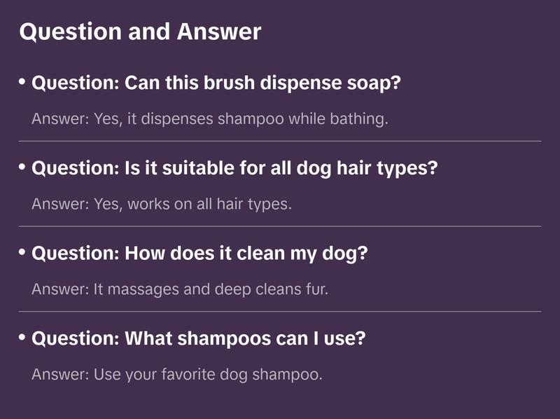 CHI for Dogs Soap Dispensing Palm Brush - Handheld Dog Grooming Tool with Built-In Soap Dispenser - Easy-to-Use Dog Brush for Bathing and Massaging Coats - Gentle on Skin