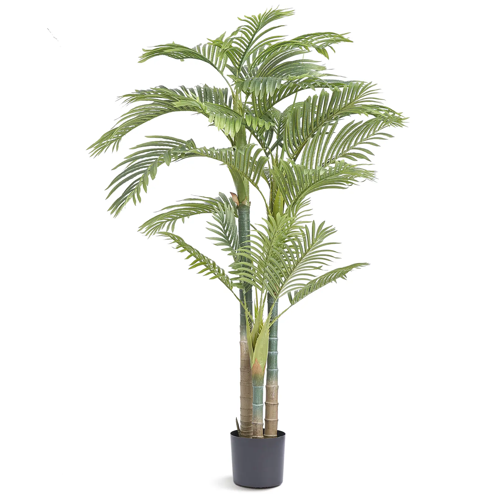 VEVOR Artificial Gold Cane Palm Tree,  6.5 FT Tall Faux Plant, PE Material & Anti-Tip Tilt Protection Low-Maintenance Plant, Lifelike Green Fake Tree for Home Office Warehouse Decor Indoor Outdoor Decorative Fruit,dorm essentials