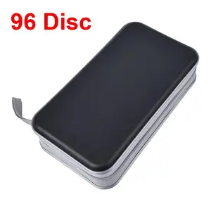 96 Disc CD Case Holder DVD Storage Wallet Bag Portable VCD Organizer Bag Black
