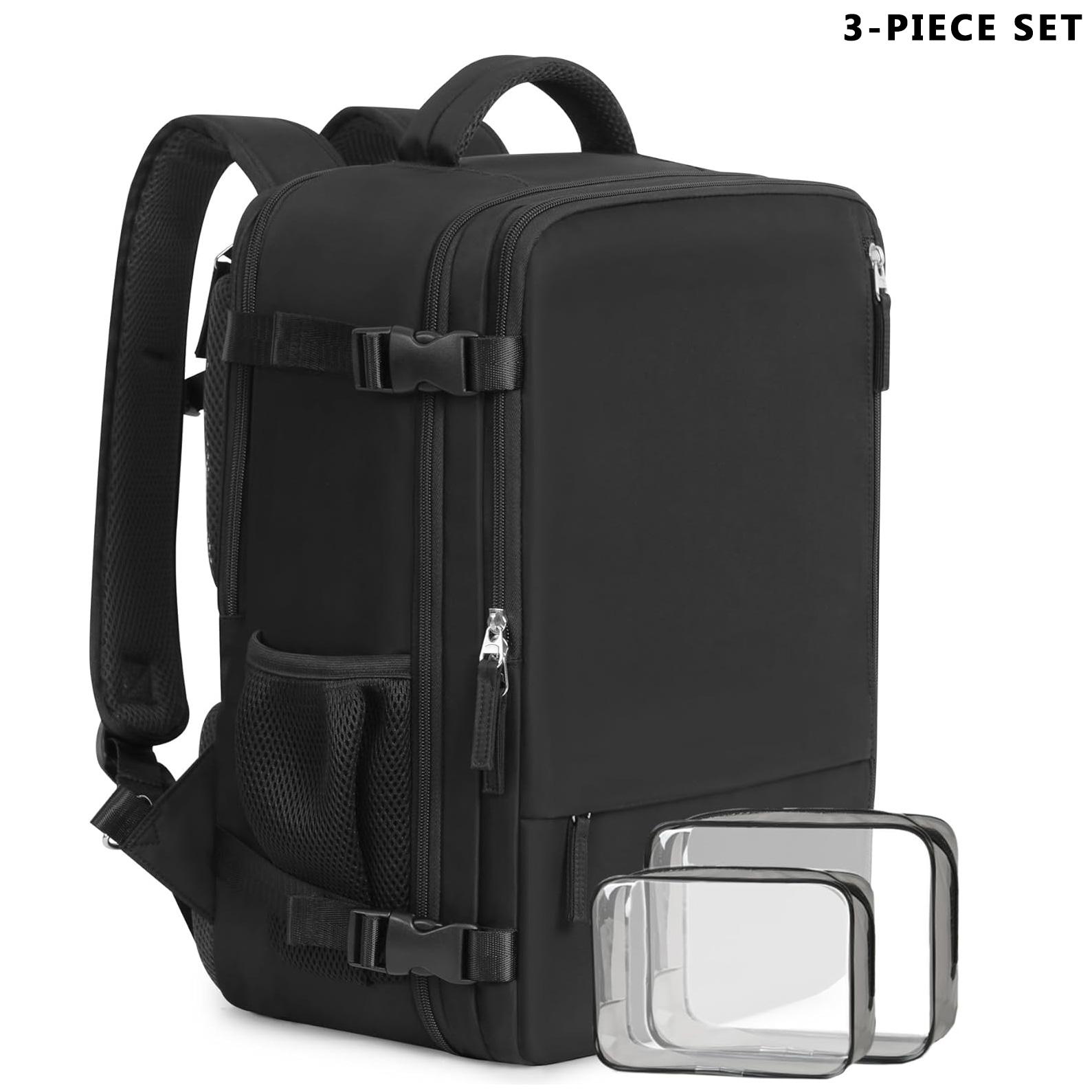 Simple Multi-Compartment Business Laptop Travel Bag Lightweight Zipper Luggage Backpack, Preppy Backpack, Large-Capacity Men’s Casual Travel Backpack, Women’s Computer Backpack, High School and Middle School Student Backpack, College Student Backpack