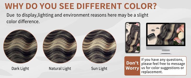 Vigorous Clip in Hair Extensions Long Wavy Synthetic Hairpieces,Natural & Soft Hair & Blends Well Hair Extensions,Easy to Wear for Women Girls Daily Use Event Party Use