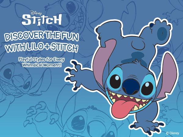 Disney Stitch & Angel Baseball Jackets Color-Block Lightweight Classic Snap Button Sweatshirts for Kids Sizes 6-14 Years